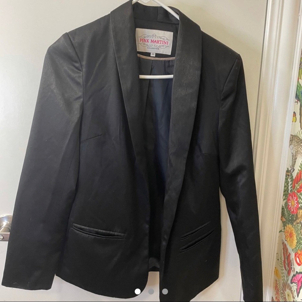 Pink Martini Black Blazer